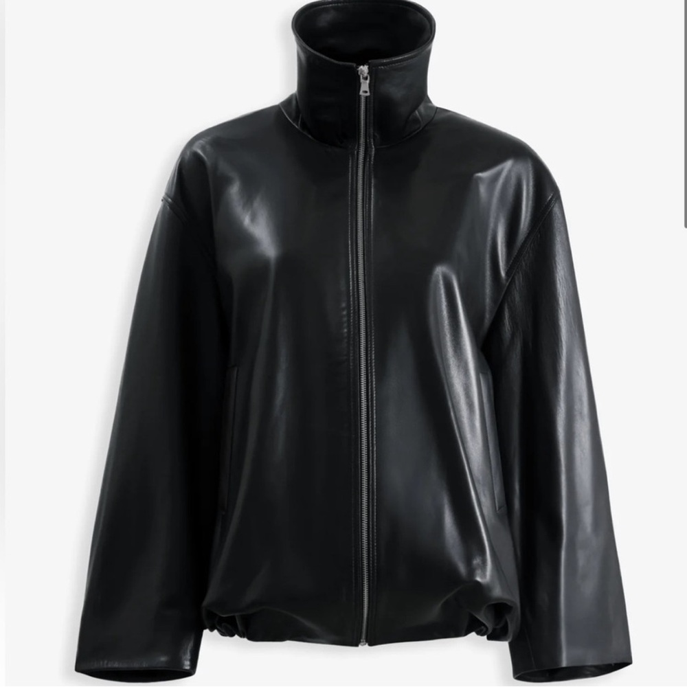 Nour Hammour Noah Black Leather Jacket for Women